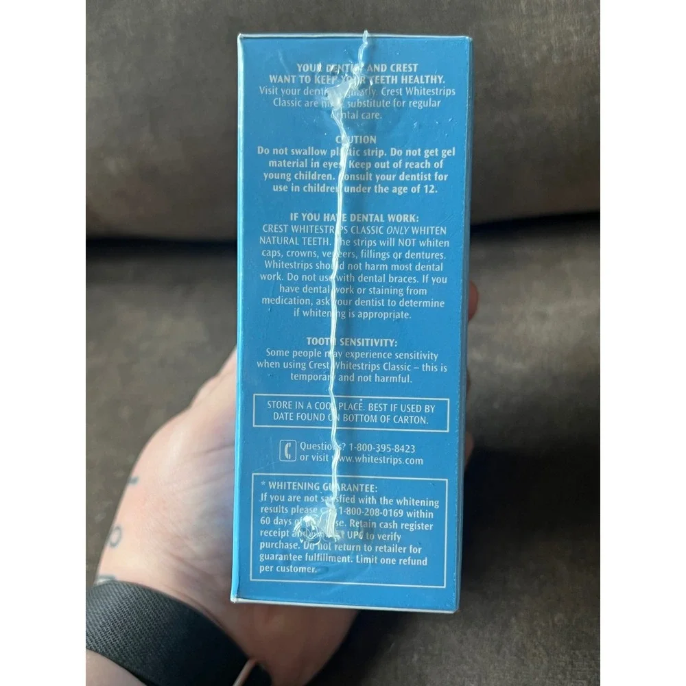 Crest Whitestrips Classic Sealed 56 Strips – Expired 2007 Discontinued Packaging